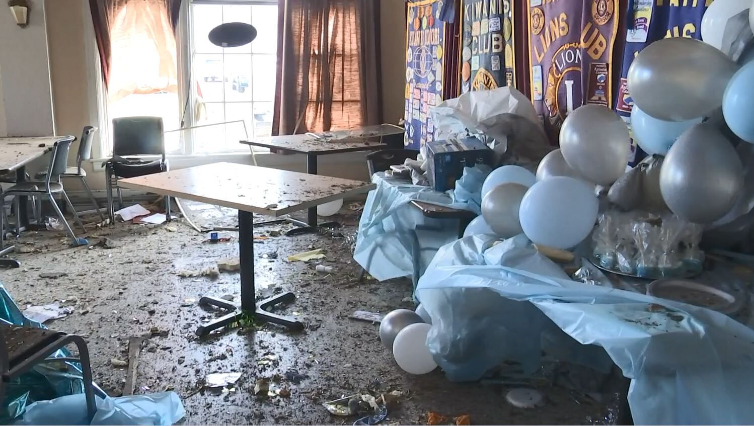 Rita's Cafe in Mayfield was preparing for a baby shower when the storm struck Friday night.